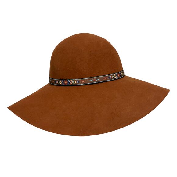 Fallen Broken Street Hat Wool Wide Brim Floppy Little Hippie Boho Western Sz M/L - Picture 6 of 11